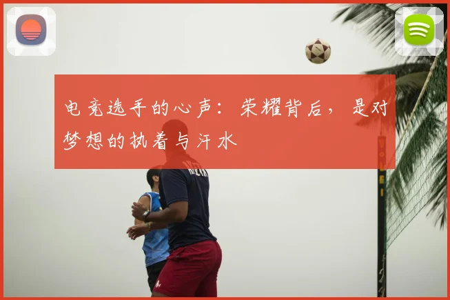 电竞选手的心声:荣耀背后,是对梦想的执着与汗水